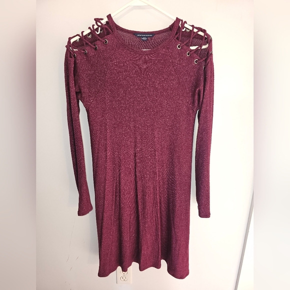 american eagle burgundy dress Alouette Maxi Dress main image 1